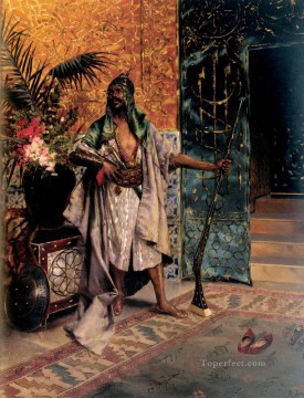 ハーレムガードのアラビア画家ルドルフ・エルンスト Oil Paintings